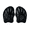 Black-M, variant on Adjustable Swimming Paddles Profession Hands Unisex Power Strength Train Swim Training Hand Paddles Novice Use Auxiliary