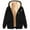 Black, variant on Meichang Fleece Hoodie Women Full Zip Up Sherpa Lined Jacket Winter Warm Long Sleeve Pockets Hooded Sweatshirt Outerwear Wine XXXL