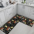 thumbnail image 3 of Mushroom Kitchen Rugs and Mats Non Skid Washable Set of 2, Vintage Boho Botanical Moon Kitchen Mats for Floor, Farmhouse Kitchen Runner Rug, Black Kitchen Decor, 3 of 6
