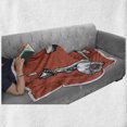 thumbnail image 5 of Vintage Soft Flannel Fleece Blanket, Retro Scooter Sign for Bike Bicycle Rent Classic Grunge Illustration Artwork, Cozy Plush for Indoor and Outdoor Use, 50" x 60", Red Black White, by Ambesonne, 5 of 5