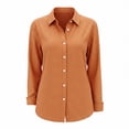 thumbnail image 6 of GUACER Womens Gingham Long Sleeve Blouses Trendy Button Up Collared Shirts Lightweight Casual Tops, 6 of 6