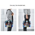 thumbnail image 6 of Lunch Bag Portable Crossbody Meal Bag Cooler Bag Insulated Lunch Bag Food Bag Handheld & Crossbody Design Color Oil Painting Dog, 6 of 6