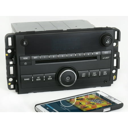 Chevy Impala 2008 Ss Emblem 2008 Chevy Impala OEM Radio AM FM CD Player w Bluetooth Music 25857928 Unlocked - Refurbished ()