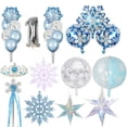 thumbnail image 2 of Suministros de fiesta decorativos de copos de nieve, confeti de látex, número de aluminio, para cumpleaños, verano, decoraciones de invierno, 2 of 4