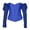 Blue, variant on Women's Six Hook Bodice Shaping Top - Shoulder Strap Waistline Long Sleeve Lace Bustier for Party
