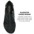 thumbnail image 7 of Journee Women's Delilah Tru Comfort Gladiator Wedge Sandals, Wide Width Available, 7 of 7