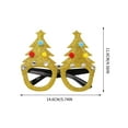 thumbnail image 2 of Anhility Christmas Glasses Glitter Holiday Party Glasses Frames Christmas Decoration Accessories Costume Eyeglasses for Christmas Parties Holiday Favors (One Size Fits All), 2 of 3