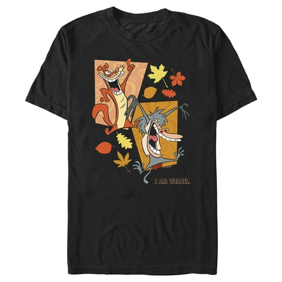 Men's I Am Weasel Fall Friends Graphic T-Shirt