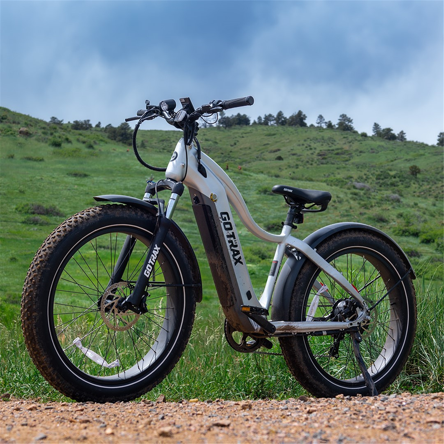 Gotrax Tundra Adults 750w 48v 26 X 4 Fat Tire Electric Bike 20mph All Terrain Silver 5921