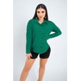 thumbnail image 2 of Blusa Manga Larga Dama Verde Con Puntos Mundo Terra 026241, 2 of 3