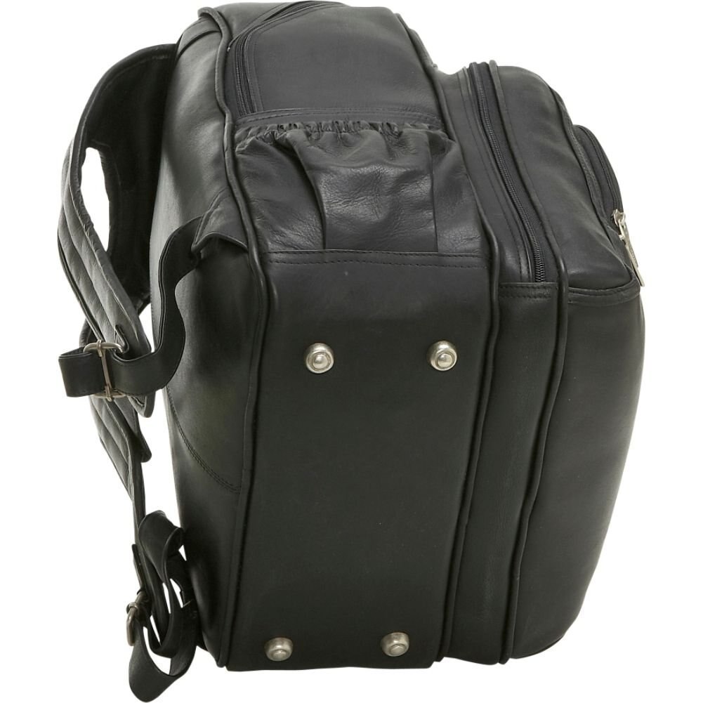 Le Donne Leather Vachetta Large Laptop Backpack T-620B-R - image 4 of 5