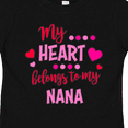 thumbnail image 4 of Inktastic My Heart Belongs to My Nana Boys or Girls Toddler T-Shirt, 4 of 5