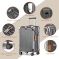 thumbnail image 2 of Joyway Valise Cabine Extensible Rigide 20 Pouces Bagage Cabine Port USB Porte-Gobelet Cadenas TSA Valise, 2 of 7