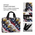 thumbnail image 4 of FORMRS 16" Laptop Bag Carrying Sleeve Case with Handle Travel Shoulder Briefcase, American Eagle Pattern, 4 of 8
