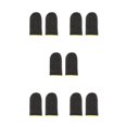 thumbnail image 1 of Wisewang 2Pcs Game Fingertip Sleeves Sweat Proof Elastic Nylon Screen for Protection Knitting Gloves Kit Gaming Parts Accessories Yellow 5Set, 1 of 6