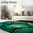 thumbnail image 2 of ODIKA 8'x10' Machine Washable Non-Slip Area Rug, Tropical Oasis with Lush Green Leaf and Charm High Traffic Rug, Green, 60456, 2 of 7