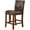 Brown, variant on HomePop 24" Luxury Black Faux Leather Barstool