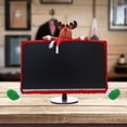 thumbnail image 3 of Christmas Computer Monitor Border Cover TV Monitor Cover Elastic Laptop Computer Cover for Xmas Home Office Computer Decoration-Santa Claus, 3 of 4