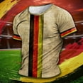 thumbnail image 2 of Mens Germany Theme Sports T Shirt Casual Crewneck Short Sleeve T-Shirt Summer Fitness Tees, 2 of 6