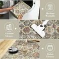 thumbnail image 6 of Hasoo Large Indoor Washable Area Rug 10' x 13' Floral Rugs for Living Room Geometric Throw Floor Mats Non-Slip Accent Carpet Colorful, 6 of 7