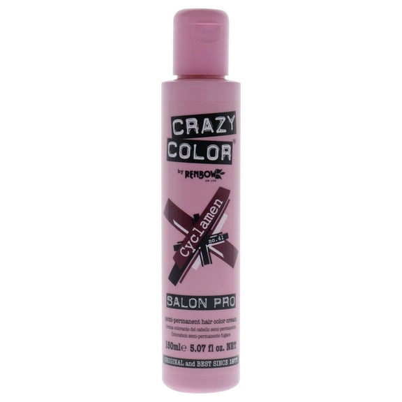 Crazy Color Salon Pro Semi Permanent Hair Color - 41 Cyclamen, 5.07 oz Hair Color