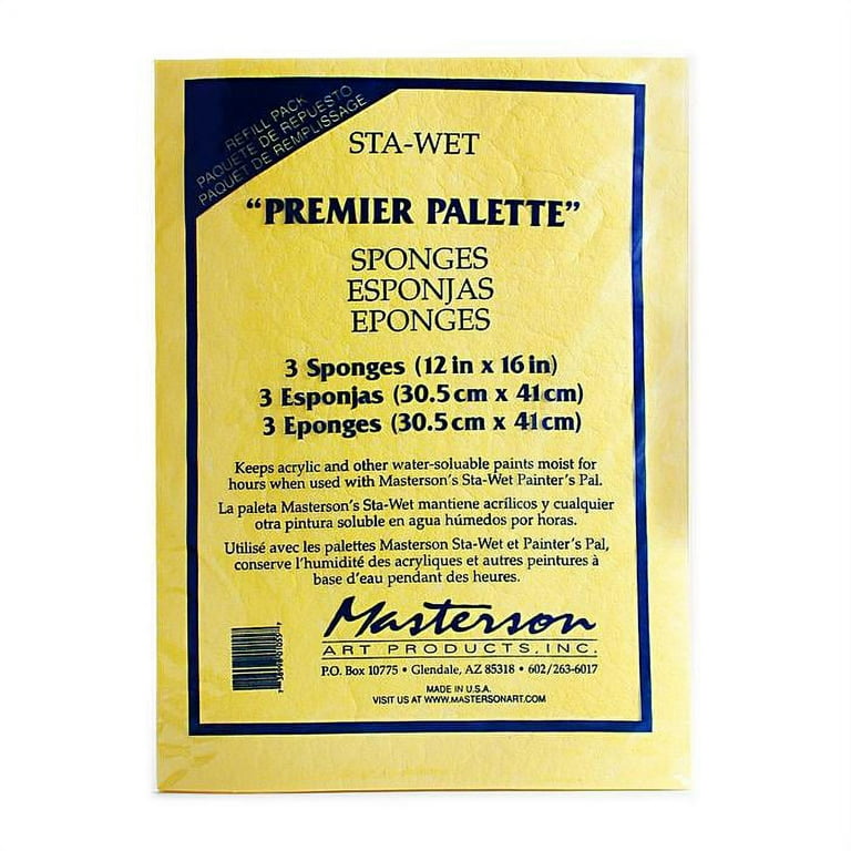 Masterson Sta-Wet Premier Palette & Sponge Refills