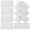 Silver, variant on HERFIER 10pcs Flat Bracket Replacement Mounting Plate Iron Corner Bracket Mending Plate with Screws 2.4x1.49x0.06in