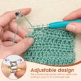 thumbnail image 5 of NUAHRHY Crochet Tension Rings Zinc Alloy Needles Markers Comfortable to Wear Sewing Needles Adjustable Open Crochet Rings for DIY, 5 of 11