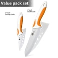 thumbnail image 3 of 2-Piece Ceramic Knife Set 6" Chef Knife and 5" Utiity Knife Sharp Kitchen Knives Rust Proof Stain Resistant Vegetables Paring Tool, 3 of 3