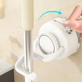 thumbnail image 1 of No Punching Hanging Mop Clip Bathroom Mop Hook Bathroom Adhesive Hook Brooms Hanger, 1 of 6
