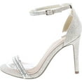 thumbnail image 2 of Delicious Womens Fiona High Heel Metallic Ankle Strap Dressy Party Shoes, 2 of 7