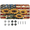 Multicolor 1, variant on ADECORIVY American Flag Front License Plate, Vinatge Sunflowers Novelty Vanity Tag Aluminum License Plate with 4 Holes, Metal Car Accessory for Men Women, 6 x 12 Inch