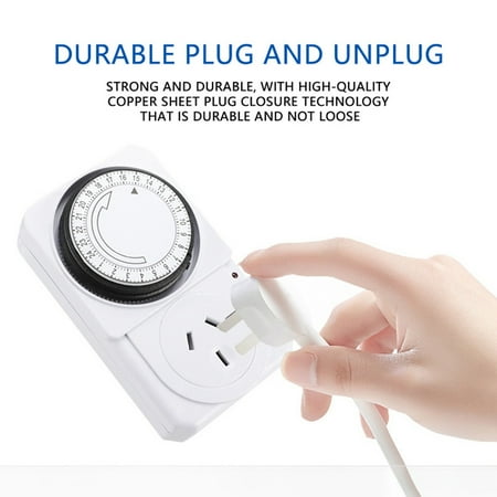 

Xinduolei Mechanical Timer 24 Hour Programmable Socket for Electrical