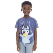 Bluey Toddler Graphic Americana Crewneck Tee with Short Sleeves, Sizes 12M-5T