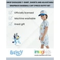 thumbnail image 2 of Bluey Bingo Chloe Coco Honey Indy Toddler Boys T-Shirt French Terry Shorts & Snapback Baseball Cap 3 Piece Outfit Set 3T, 2 of 5