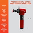 thumbnail image 3 of Lifepro Sonic LX Percussion Massage Gun with Heat for Muscle Pain Relief, Red, 3 of 10