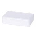 thumbnail image 3 of Sahpxhe Plastic Pencil Box with Snap-Tight Lid,Large Capacity Clear Storage Box,Stackable Design,Size 8.1×4.8×2.3 Inches,For Office Supplies Clear-A, 3 of 9