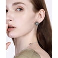 thumbnail image 4 of Vintage Ethnic Indian Jewellery Set for Women Traditional Bollywood Oxidized Choker Necklace Crystal Stud Earring Open Ring Cubic Zirconia Bohemian Daily Wear Parties Wedding Jewelry Xmas, 4 of 4