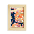 thumbnail image 1 of Peony Maple Leaf Pattern Japan Escritorio de madera Arte Pintura 5x7 pulgadas marco de foto foto, 1 of 4