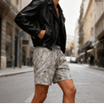 thumbnail image 2 of DHXXH Camo Sweat Shorts Casual Elastic Waist Lounge Shorts Drawstring Maple Leaf Print Athletic Shorts for Man Women, 2 of 4