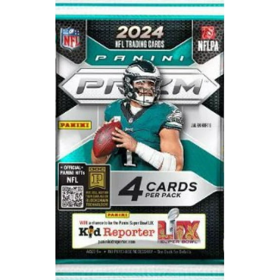 NFL Panini 2024 Prizm Football Trading Card BLASTER Pack (4 Cards)