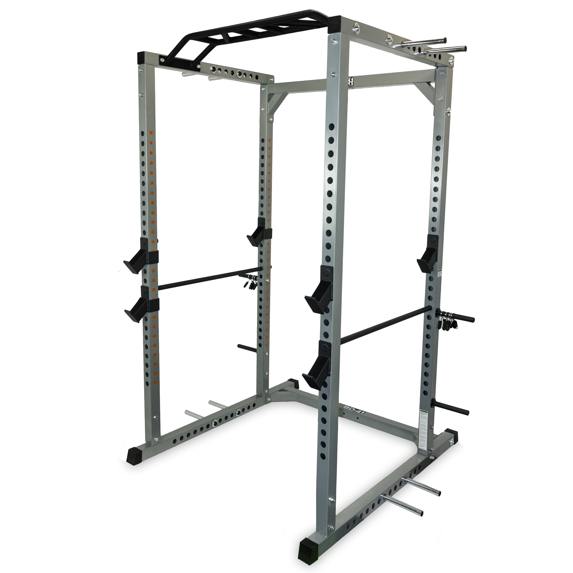 Valor Fitness BD41 Heavy Duty Power Cage with Band Pegs and MultiGrip