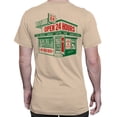 thumbnail image 2 of Smartprints Open 24 Hours Convenience Store Men's T-Shirt Natural, Cotton, S, 2 of 4