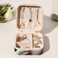 thumbnail image 6 of Unicorn Travel Portable Jewelry Organizer: Square Jewelry Box Storage Case and Display for Rings, Earrings, Necklaces, Bracelets, and More - Suitable for Girls and Women, 6 of 6