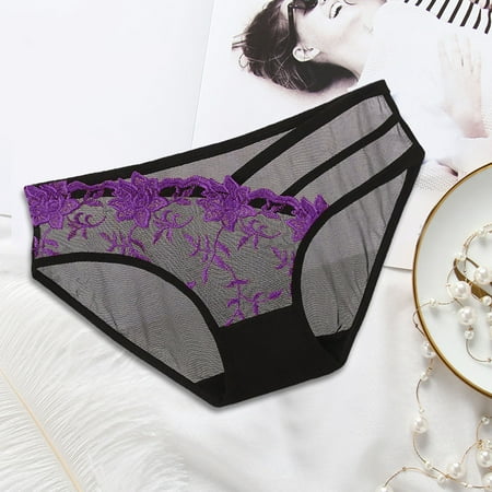 

KaLI_store Women Underwear Cotton No Show High Waist Briefs Underwear for Women Seamless Panties
