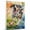 American English Coonhound, variant on Smooth Fox Terrier Dog Playing Soccer Wall Stretched Canvas Size 8x12 – Smooth Fox Terrier Canvas Art for Dog Lovers, Soccer Canvas Wall Decor