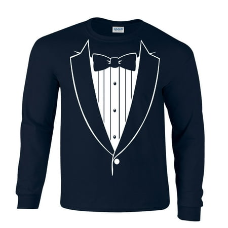 Bow Tie Tuxedo Tux Long Sleeve T-Shirt