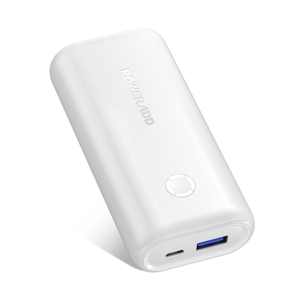Poweradd Slim2 Mini 10000mAh Power Bank Portable Charger USB Ports