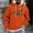 Orange, variant on WXLWZYWL Men's Fall Hoodies Comfy Printed Sweatshirt Tops Long Sleeve Trendy Oversized Pullover Hoodies