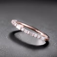 thumbnail image 4 of Sterling silver baguette & round cut cubic zirconia half eternity stacking ring, 4 of 6